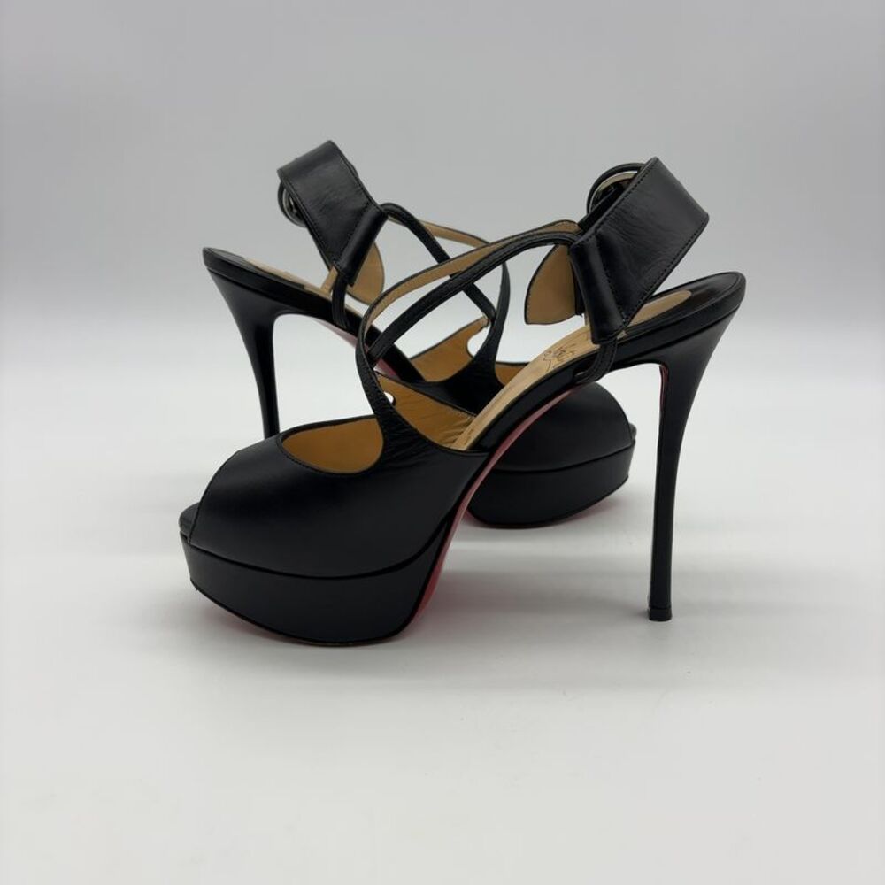Christian Louboutin Platform Heels with Signature Red Sole - Picture 2 of 9